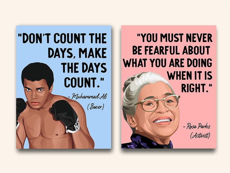 Inspirational Quotes Printable Posters 10 Inspiration Quote Etsy