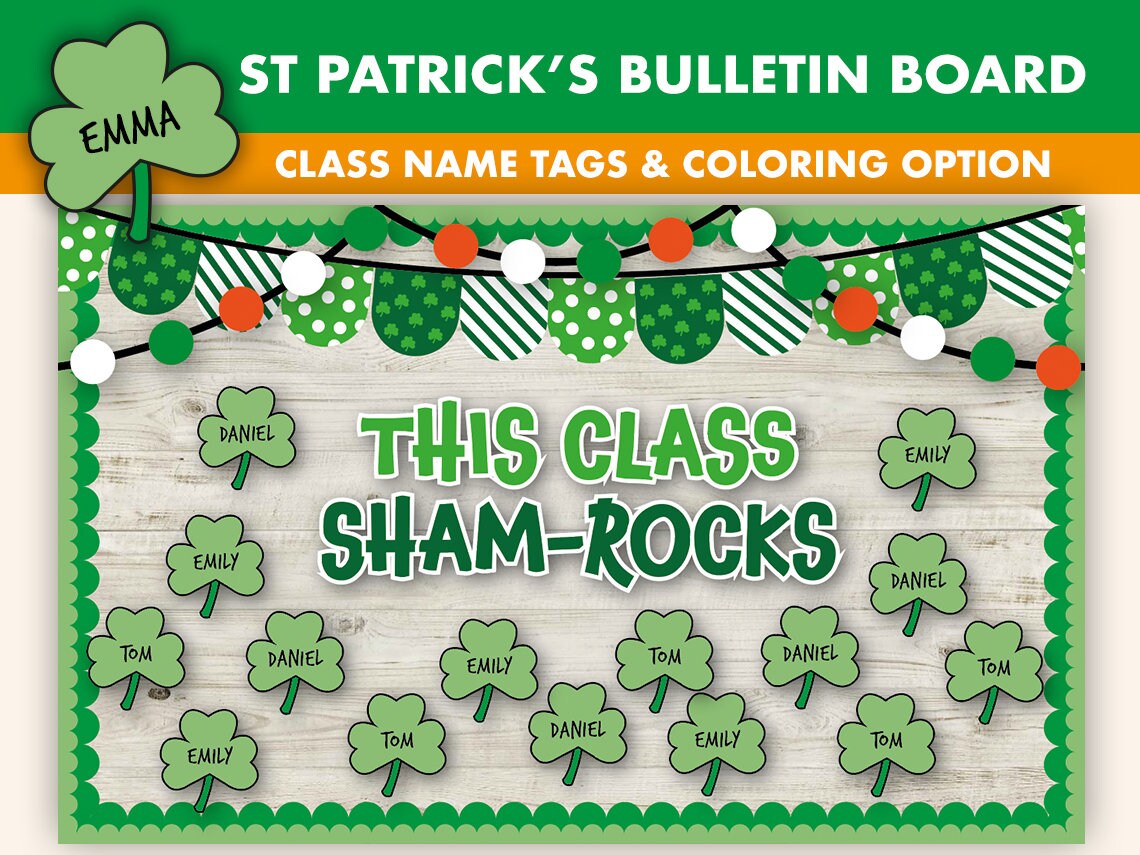 pre k st patricks day bulletin board re