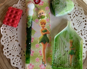 Diamond painting kit made of epoxy resin on the theme of the little fairy (tray and pen/stylus). Handmade