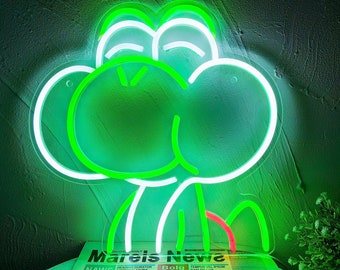 Anime Neon Sign Dinosaurs Neon Sign King of The Monster LED Neon Lights for Bedroom Game Room Wall Decor for Kids Boys Man Cave Gifts