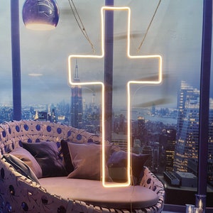 Neon Sign Custom | Neon Sign Cross | Wedding Neon Sign | Led Neon Sign | Neon Sign Art | Neon Sign Wall Decor | Neon Sign Light | Neon Light