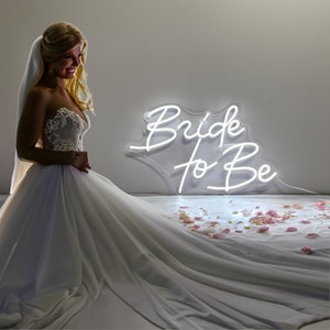 Insegna al neon personalizzata / Insegna al neon "Sposa in arrivo" / Insegna al neon per matrimonio / Insegna al neon a LED / Decorazione da parete per insegne al neon / Luce al neon