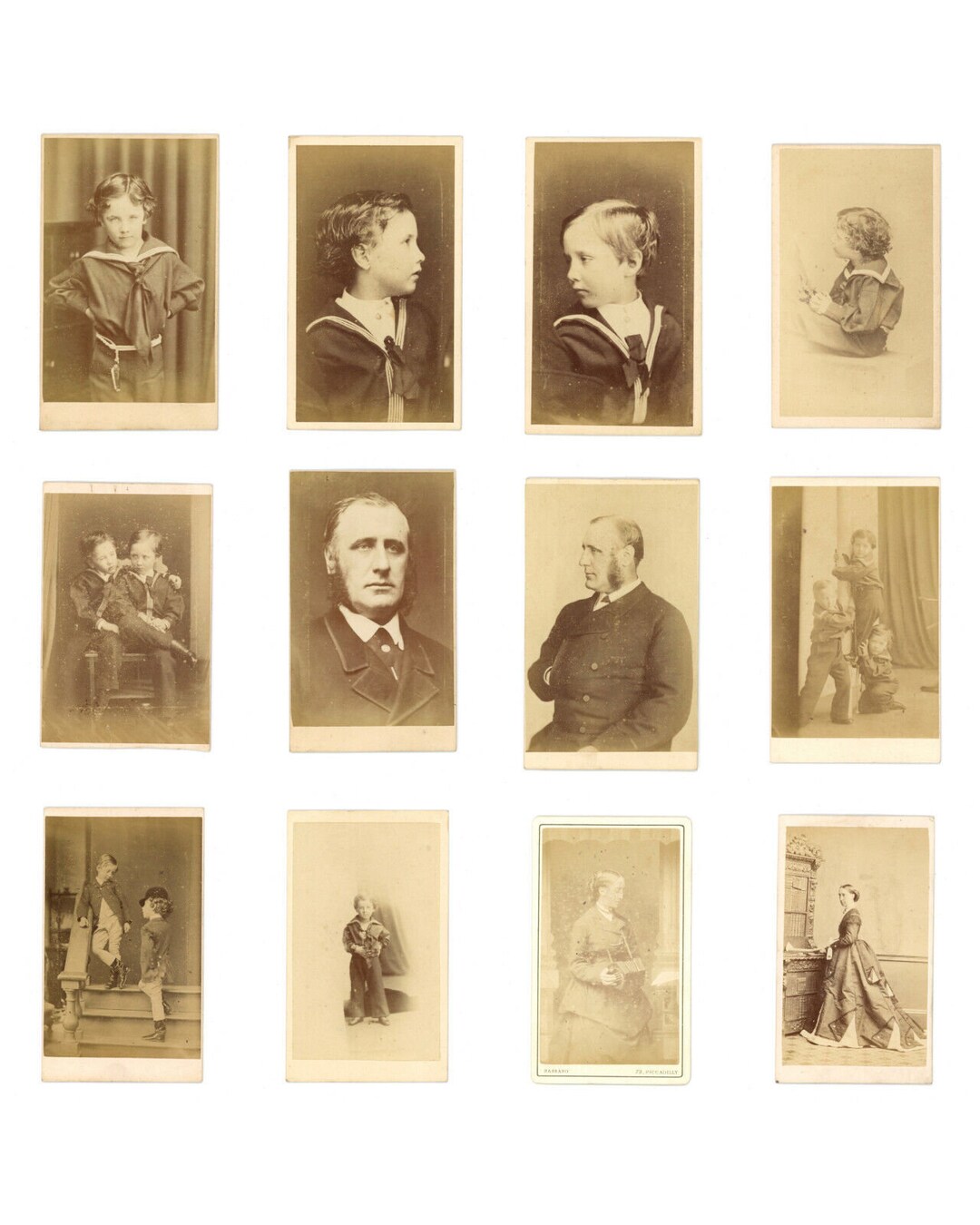 Baring Banking Family 12 Original CDV Photos Antique C1870 Edward