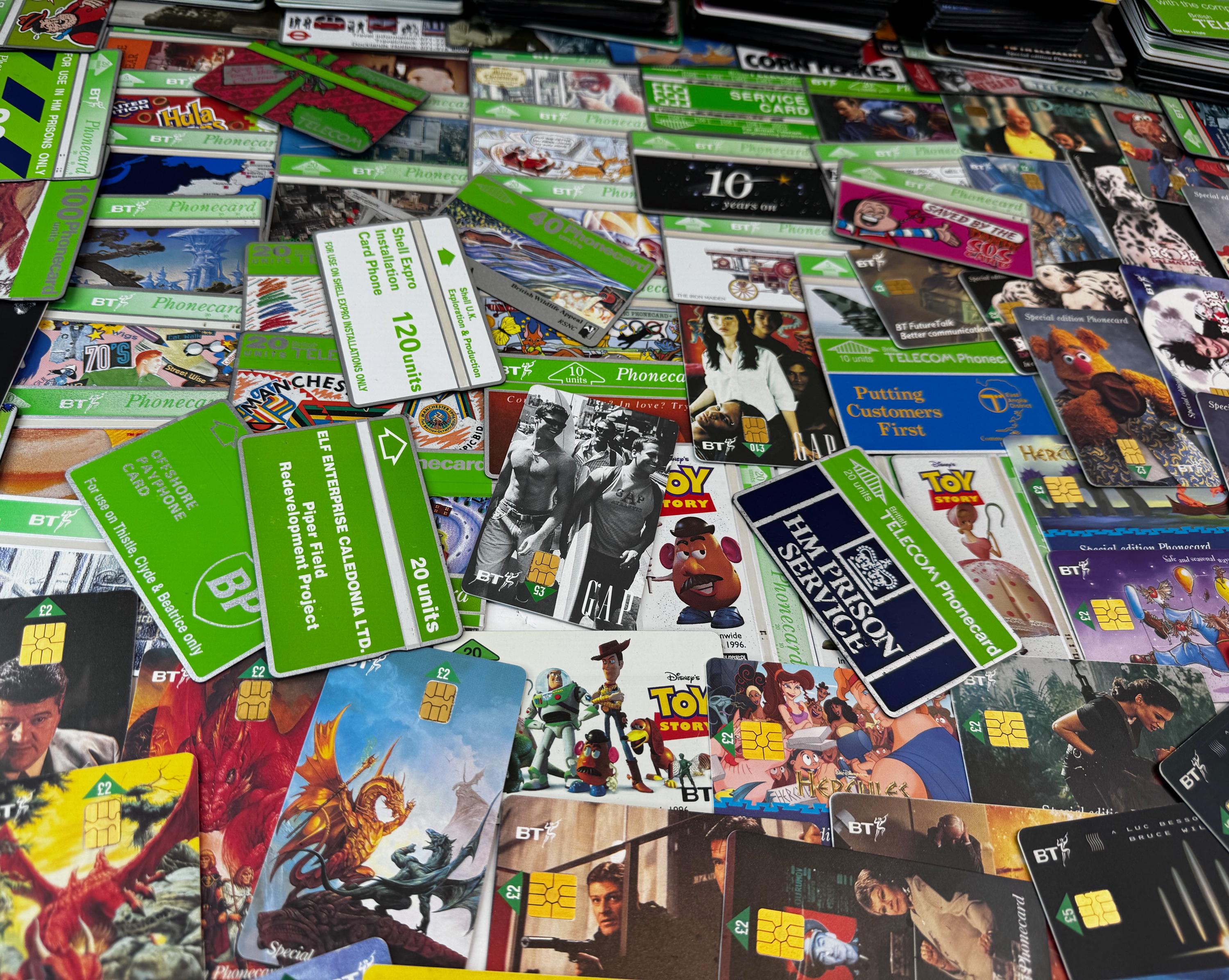 Vintage BT Phone Cards Lot of 12 Collection of Original British Telecom ...
