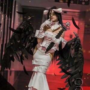 Overlord Albedo wings and props commission made in EVA Foam - Made to Order