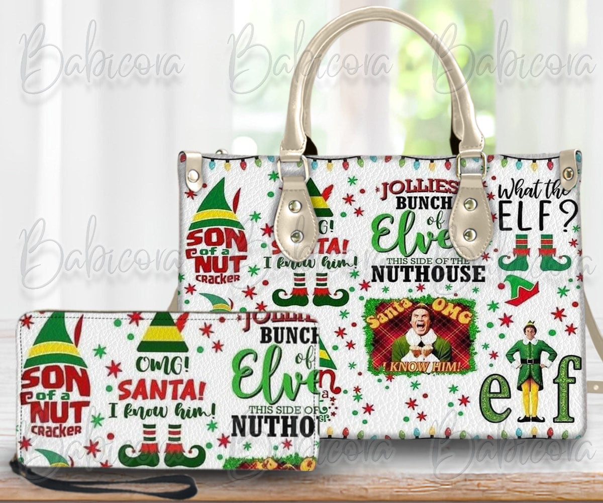 Elf Christmas Leather Bag