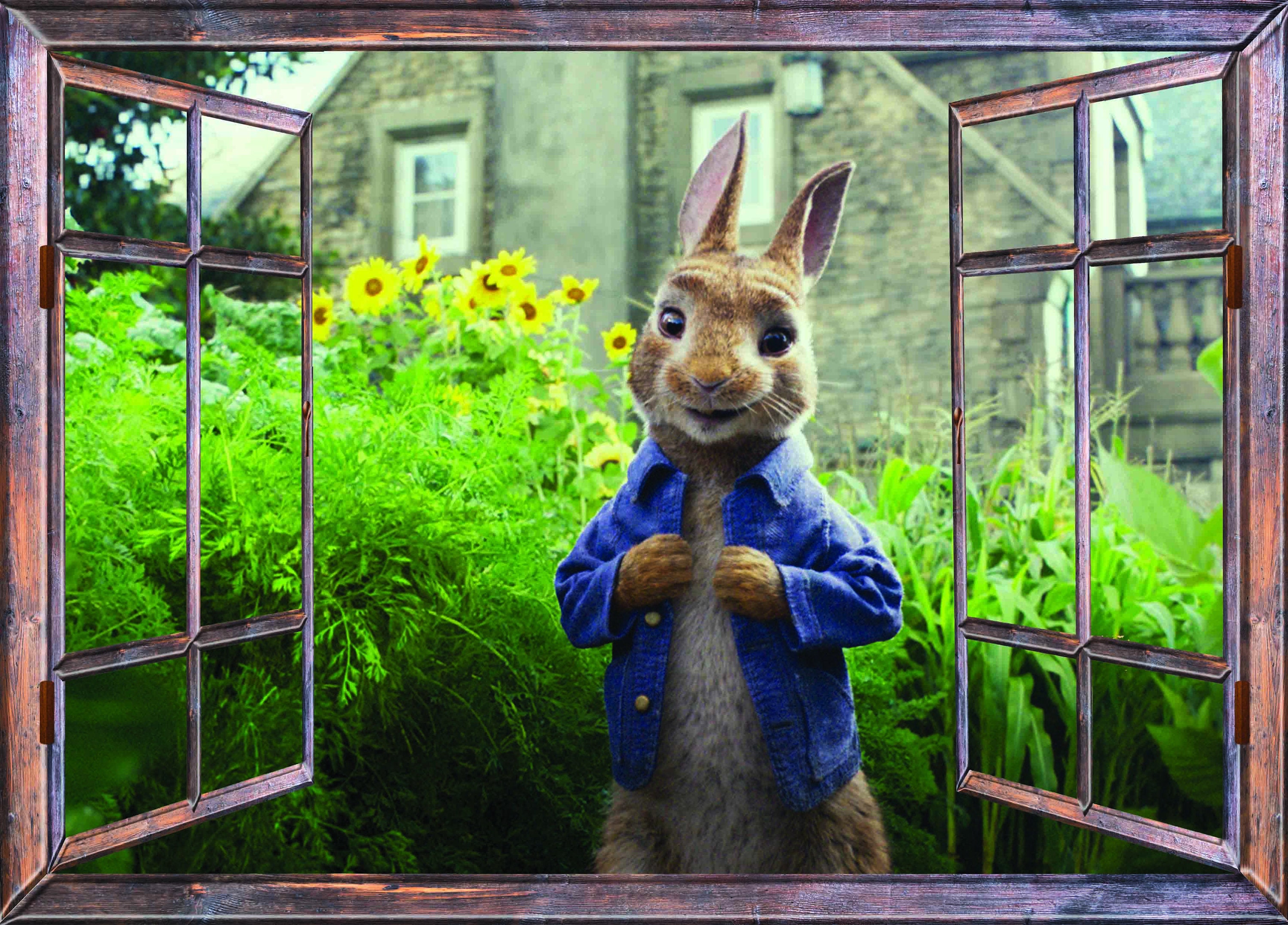 Window With a View Peter Rabbit Movie in the Garden Wall Mural - Etsy