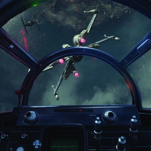 Millennium Falcon Cockpit Xwing v Tie Fighter Mural