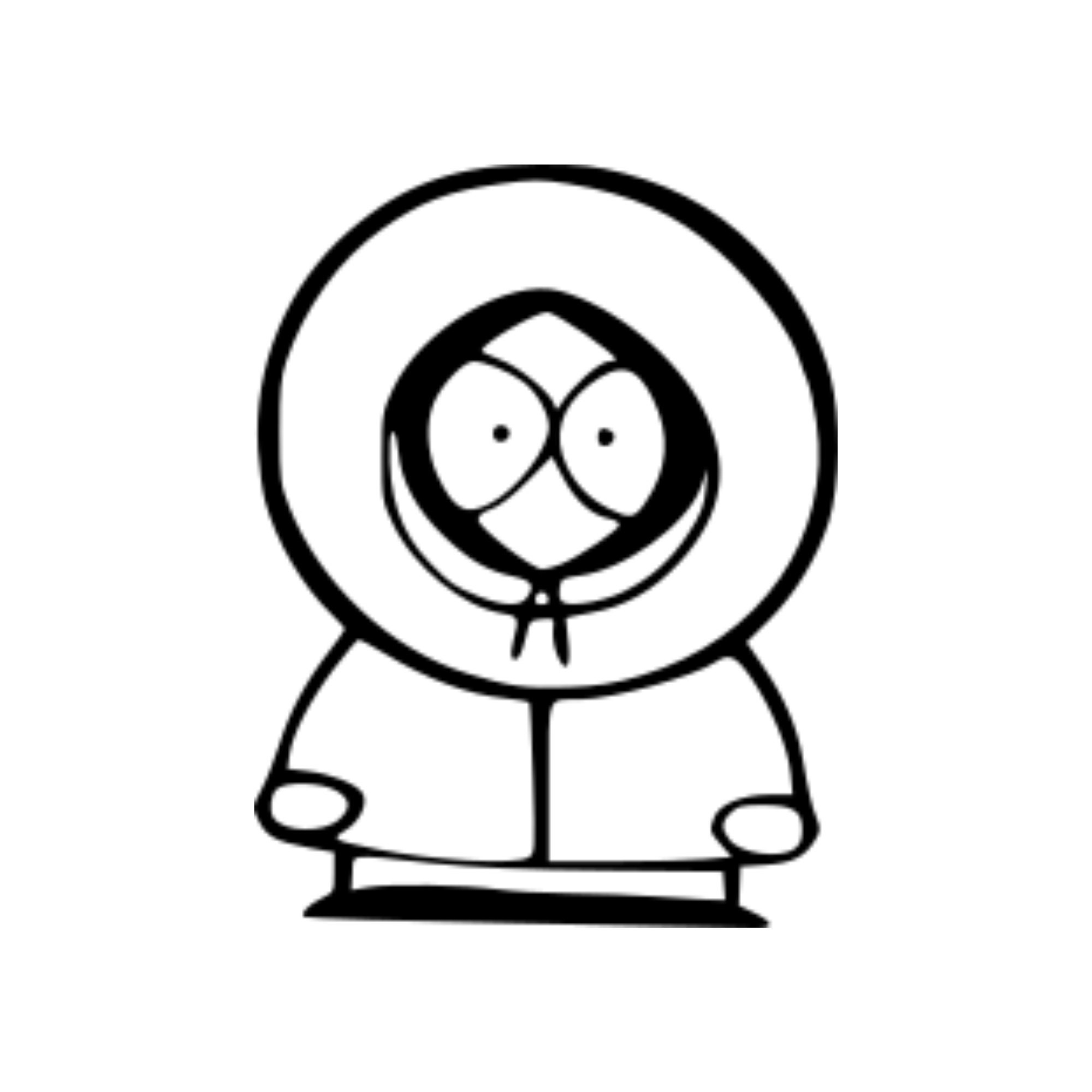 South Park Kenny Decal Vinyl Decal Sticker for Laptops Car Etsy