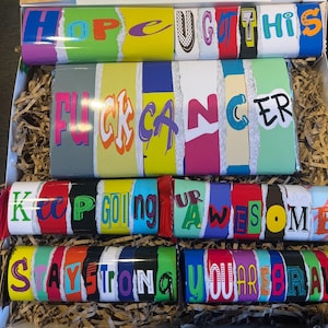 Caja de regalo de chocolate "A la mierda con el cáncer": Cesta para recuperarse pronto imagen 1