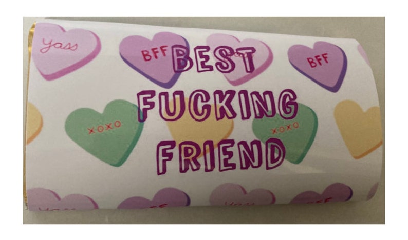 Best Friend, Rude, Funny, Joke Chocolate Bar Wrapper - Digital Download ...