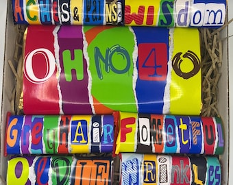 40th Birthday Chocolate Hamper Wraps – Instant Digital Download (2 JPEGs, A4)