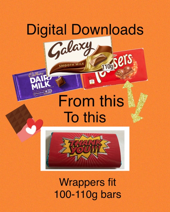 Cadburys Chocolate Bar Wrappers