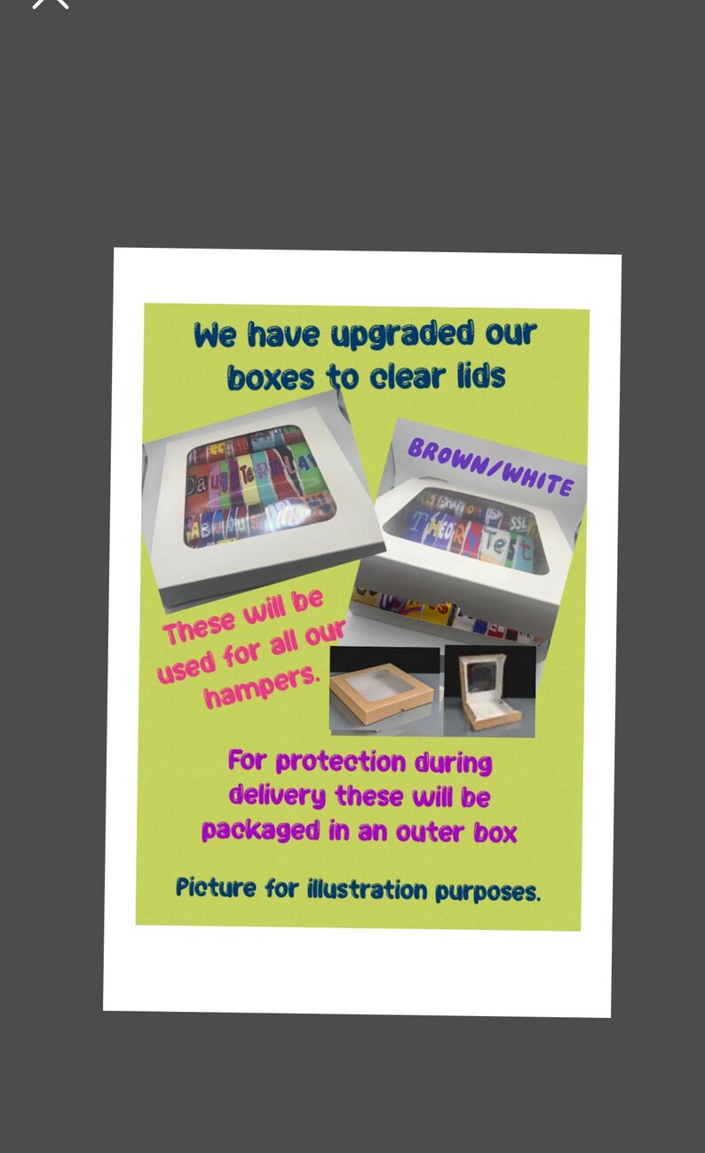 Caja de regalo de chocolate "A la mierda con el cáncer": Cesta para recuperarse pronto imagen 6