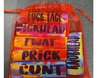 Bolsita de palabrotas. Descarga digital para imprimir en casa. Regalo instantáneo.