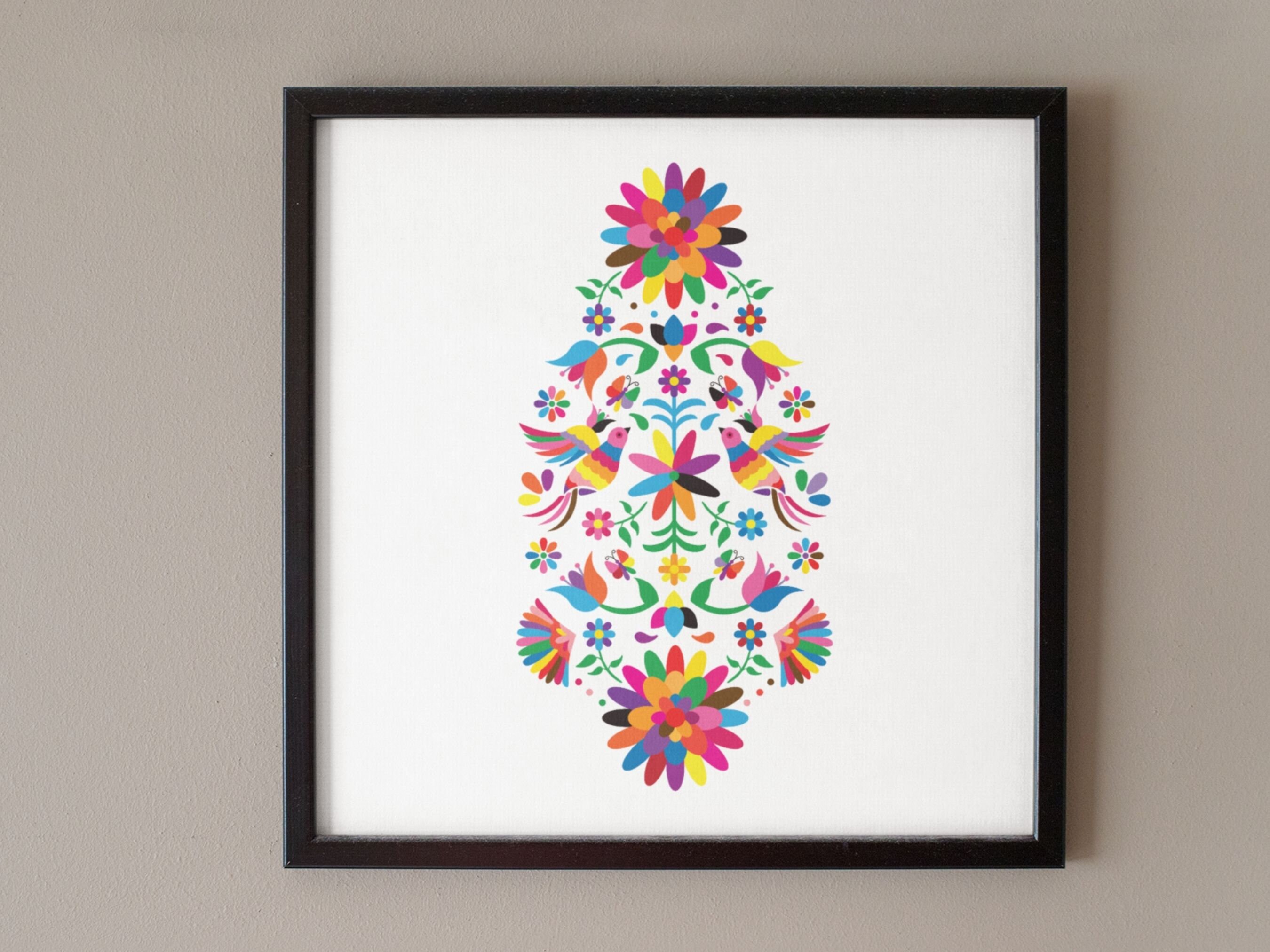 Mexican Folk Art Print Instant Download Free Bonus Print - Etsy