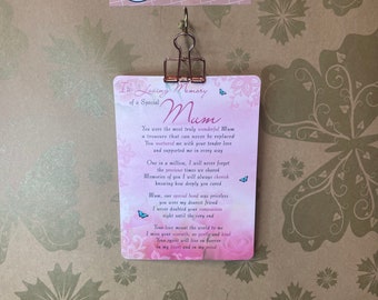 In Loving Memory Of A Special Mum Graveside Card