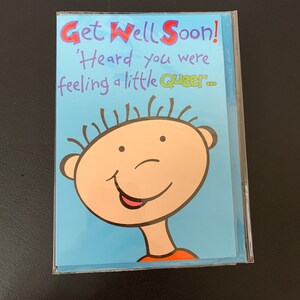 Se sentir un peu bizarre - Get Well Soon Greetings Card