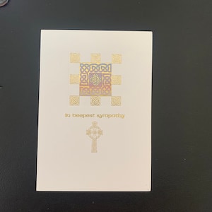 Dans la plus profonde carte de voeux de sympathie