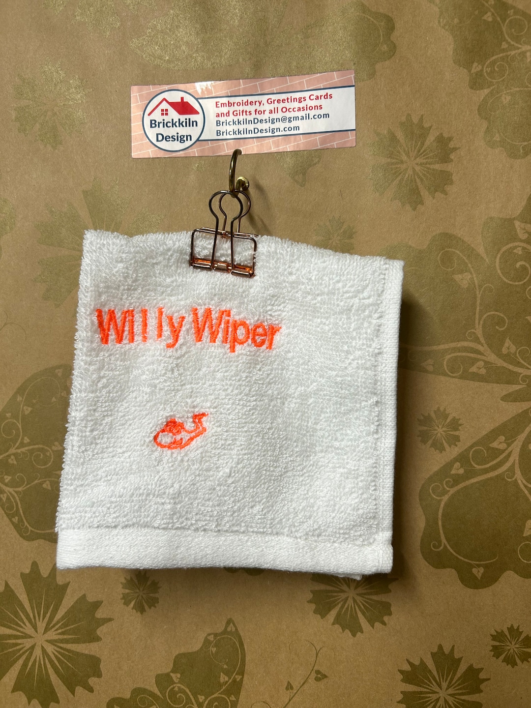 Embroidered Willy Wiper With Free Personalisation Etsy