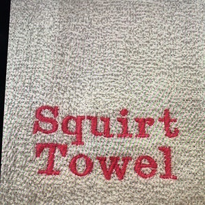 Embroidered Squirt Towel With Free Personalisation