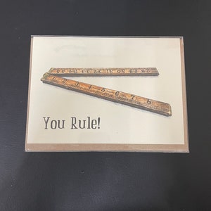 You Rule Funny Greetings Card