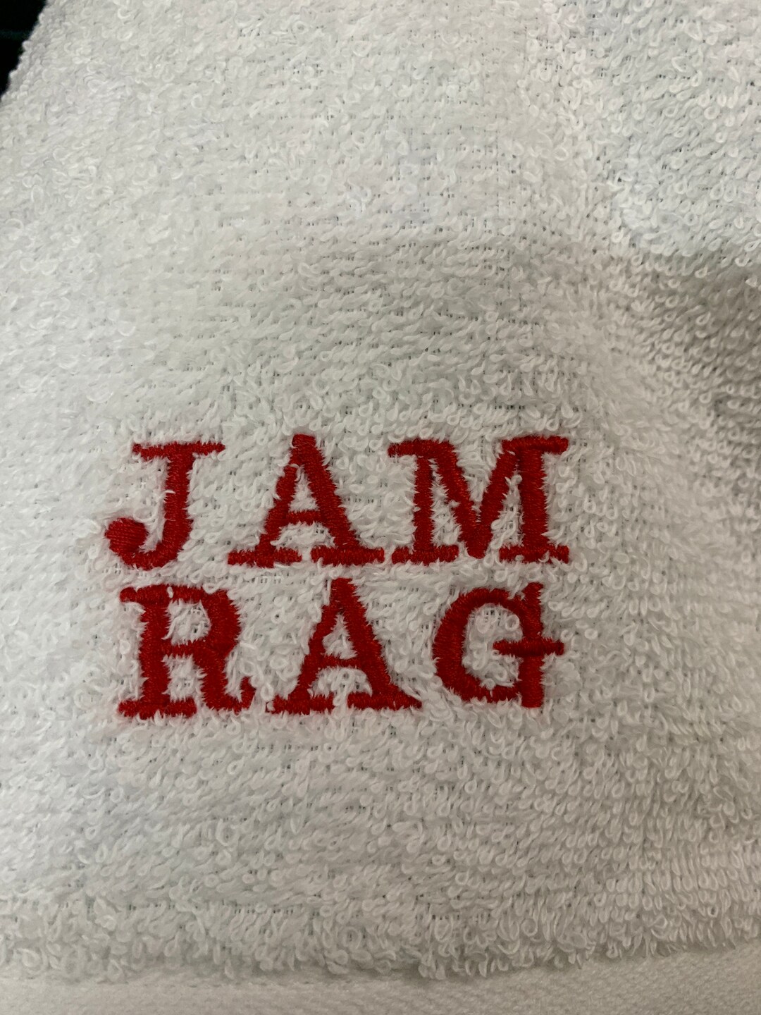 Embroidered Jam Rag With Free Personalisation Etsy