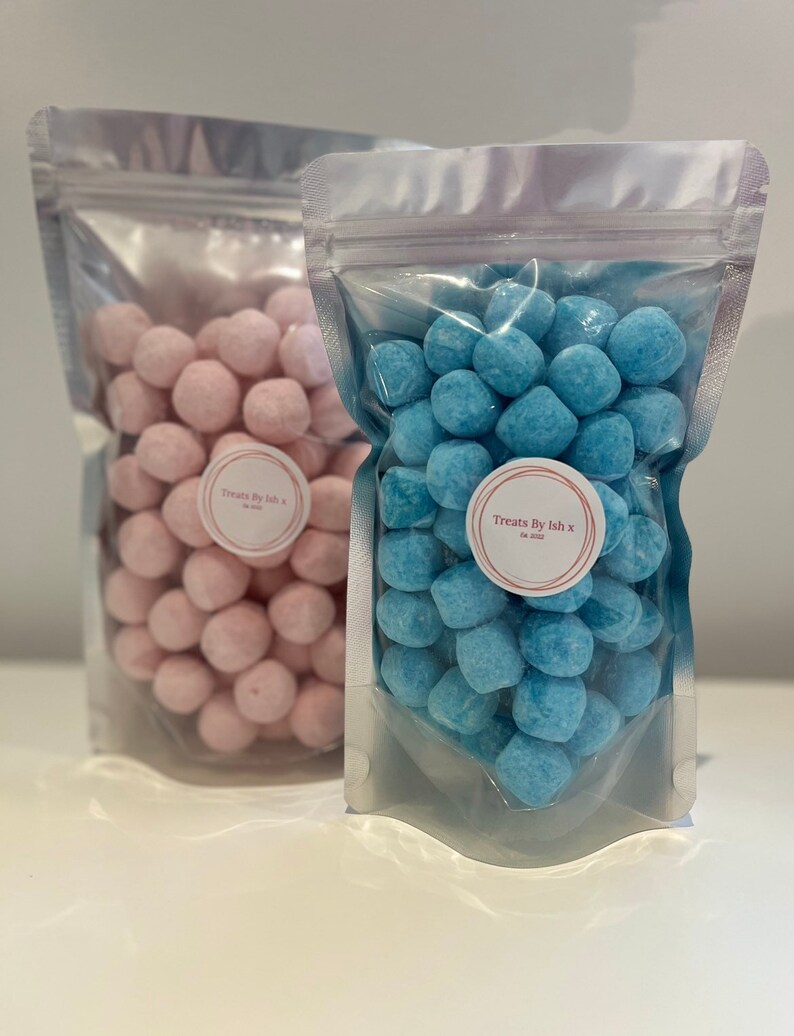 Pink and Blue Bon Bons Sweets. Etsy UK