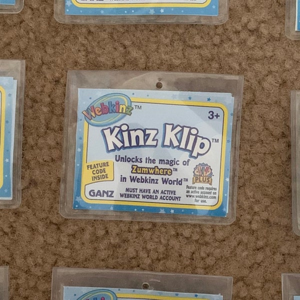 ONE Webkinz Kinz Klip Code to Unlock Zumwhere!