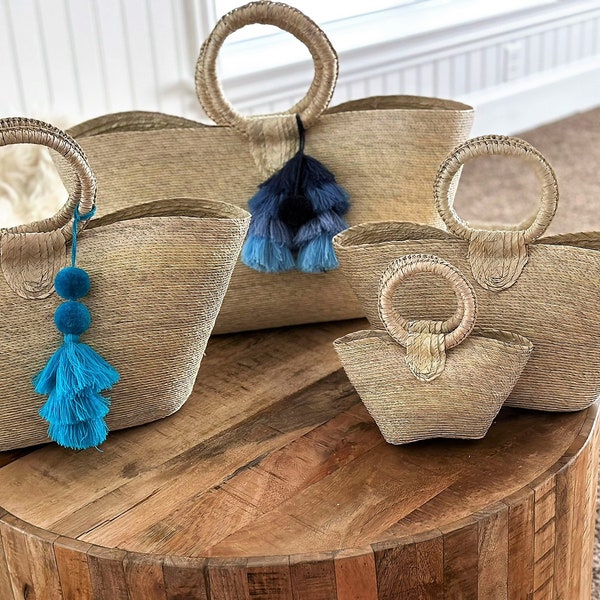 Beach Straw Bags,Custom Bridesmaid Burlap Bags,Jute bags,Mini Totes,Bachelorette Party gifts,Jute Bag for Girls,Wedding party