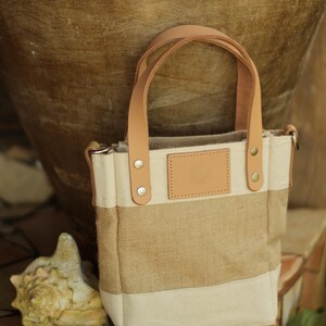 Handmade Mini Jute Tote Bag – Eco-Friendly Small Purse for Everyday Use image 10