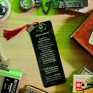 Magnus Archives Jurgen Leitner bookmark