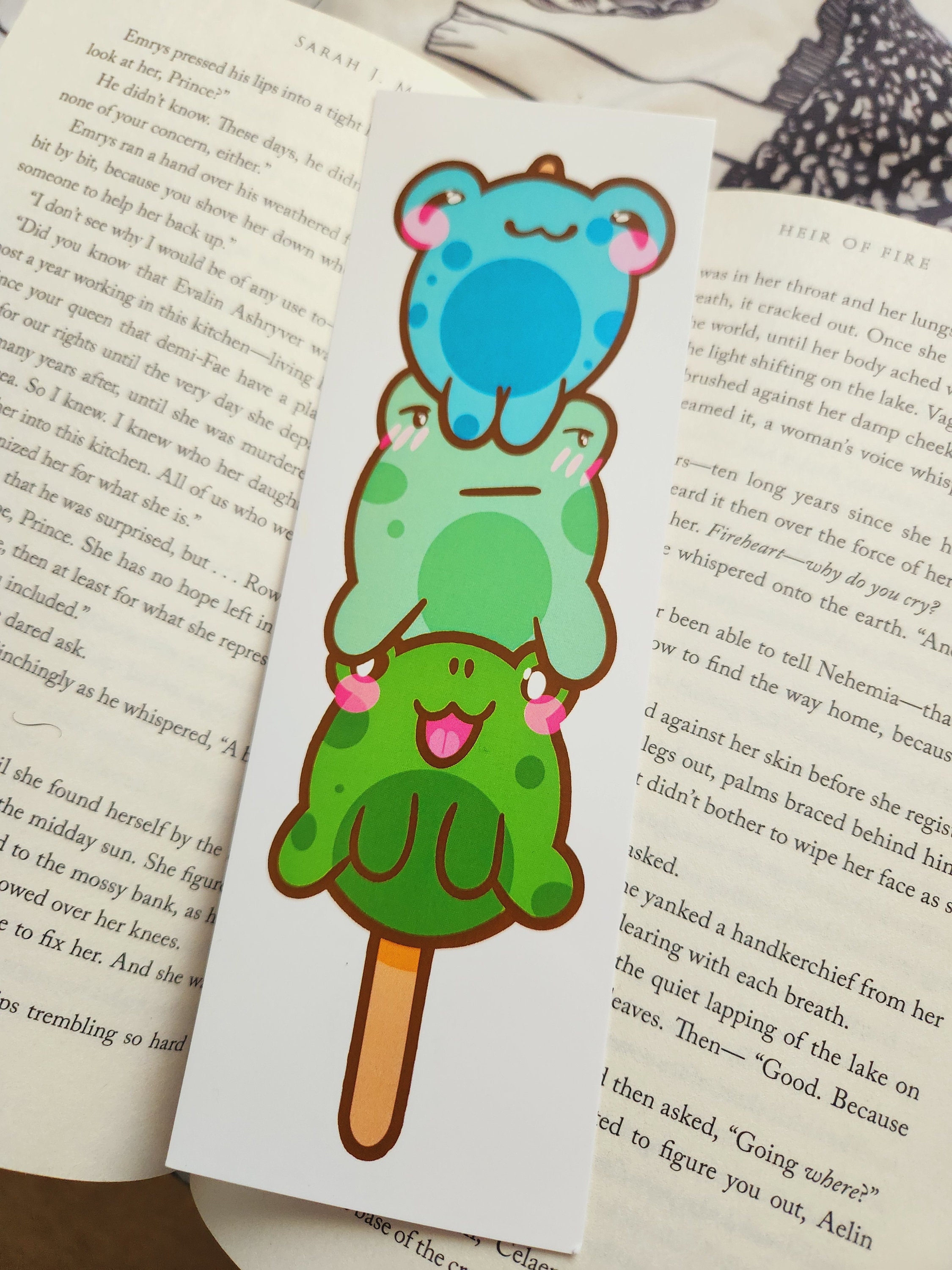 Frog Dango Bookmark | Book Accessory | Gift.