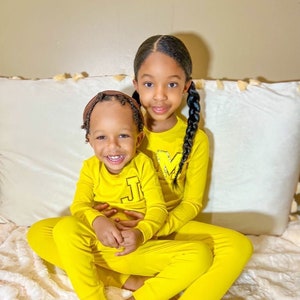 Cute yellow pajamas sale