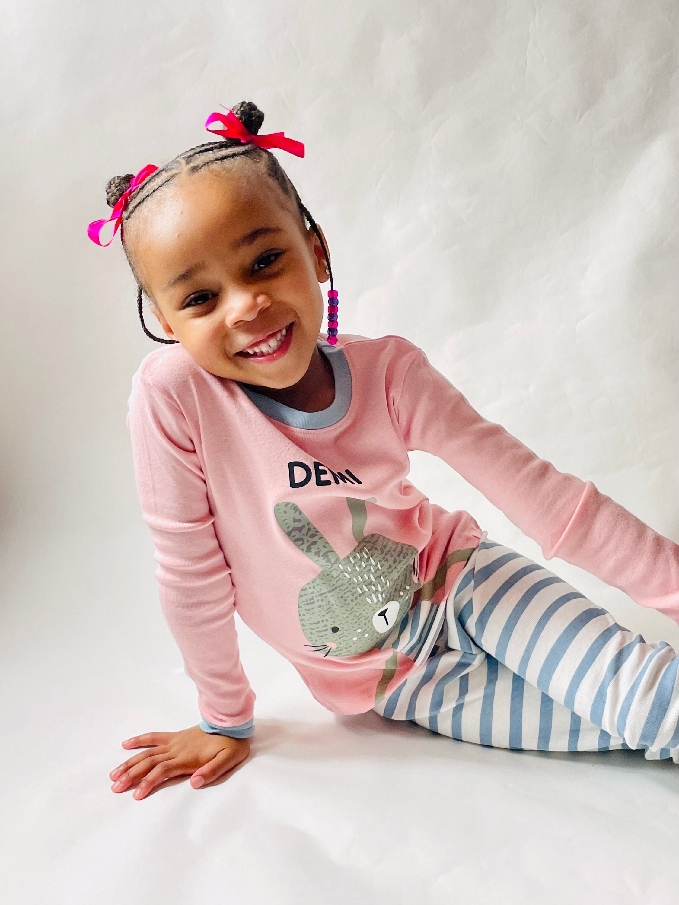 Toddler Girl Bunny Pajamas Etsy Canada