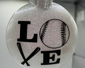 Baseball Love Ornament