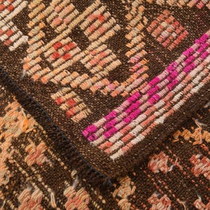 5x9 Red Brown Geometric Kilim Rug, 5x9 Turkish Kilim Rug, 5x9 Rug, Handmade Wool Jute Rug, 5x9 Kilim Rug, Bohemian Eclectic Style, Antique