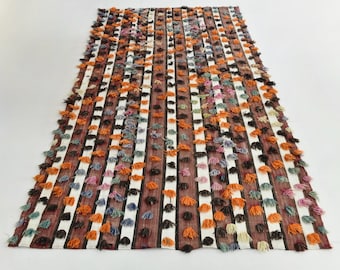 5x8 TURKISH VINTAGE KILIM Rug, Oushak Handmade Wool Rug, Bohemian Decor, Modern Mid Century, One Of A Kind, Rugs For Living Room Bedroom