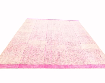 8x10 Salmon Pink Oversize Kilim Rug, Large Area Rug, 8x10 Rug, Handmade Wool Rug, Bohemian Style, 8x10 Kilim Rug, 8x10 Rug For Living Room