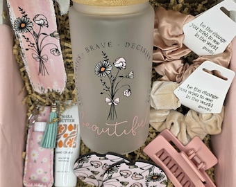 April Birthday Flower Gift Box for Women, Birth Month Idea for Mom, Make Your Own Birthday Set, Birth Flower Coffee Cup for Best Friend Gift