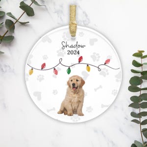 Gepersonaliseerde eerste kerstversieringen huisdier, aangepaste kerstversieringen, gepersonaliseerde kerstcadeau, aangepaste foto voor dierenliefhebbers, boomdecoratie