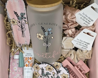 December Birthday Flower Gift Box for Women, Birth Month Idea for Mom, Make Your Own Birthday Set, Birth Flower Coffee Cup for Best Friend
