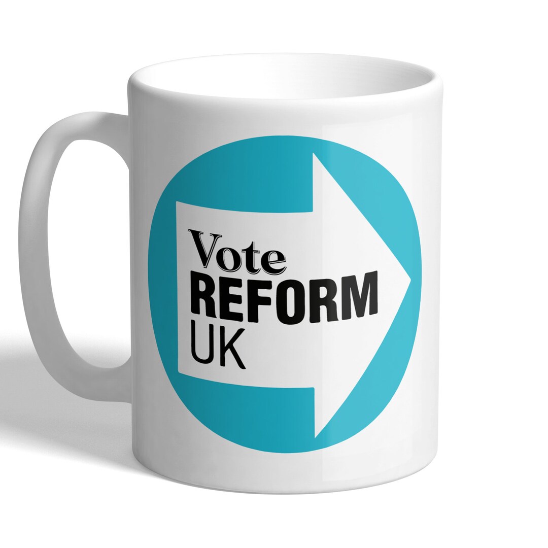Vote Reform UK Nigel Farage Politics Party Mug Etsy UK Vote Reform UK Nigel Farage Politics Party Mug Etsy UK