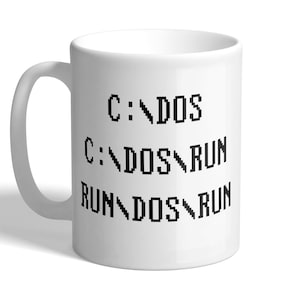 C Dos Run - Programming Code - Funny Programmer Mug
