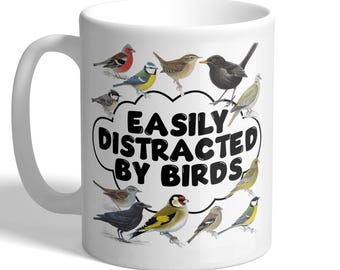 Easily Distracted By Birds - Birdwatcher/Birdwatching Mug