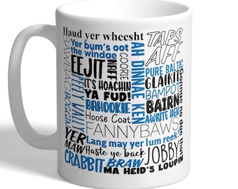 Scottish Phrases - Funny Scots Words And Slang - Scotland Mug