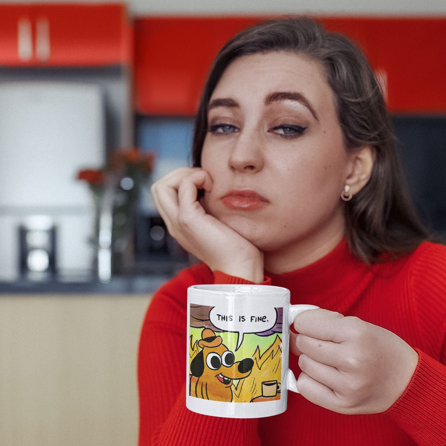 This is Fine Dog Meme Mug Etsy UK
