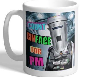 Count Binface For PM Mug Funny Political Satire Election Novelty Voter Office Gift
