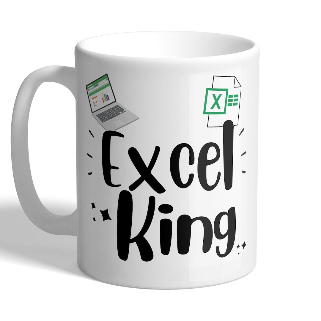 Excel King Spreadsheet Expert Mug 