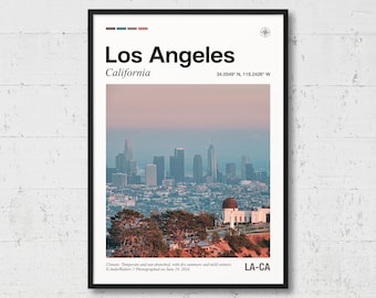 Los Angeles Poster | Real Photo of Los Angeles, Real Picture, Travel Poster, Location Wall Art, California Print, Home Decor, NA14
